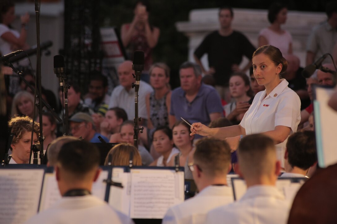 On July 27, 2016, the Marine Band performed a Summer Fare concert at the U.S. Capitol. (U.S. Marine Corps photo by Master Sgt. Kristin duBois/released)