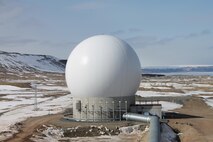 Detachment 1, 23rd Space Operations Squadron, gained operational acceptance of the seventh and final Remote Block Change antenna at Thule Air Base, Greenland, July, 26, 2016. The antenna, designated as POGO-Charlie, represents some of the latest telemetry, tracking and command technologies in the Air Force. (Courtesy Photo)