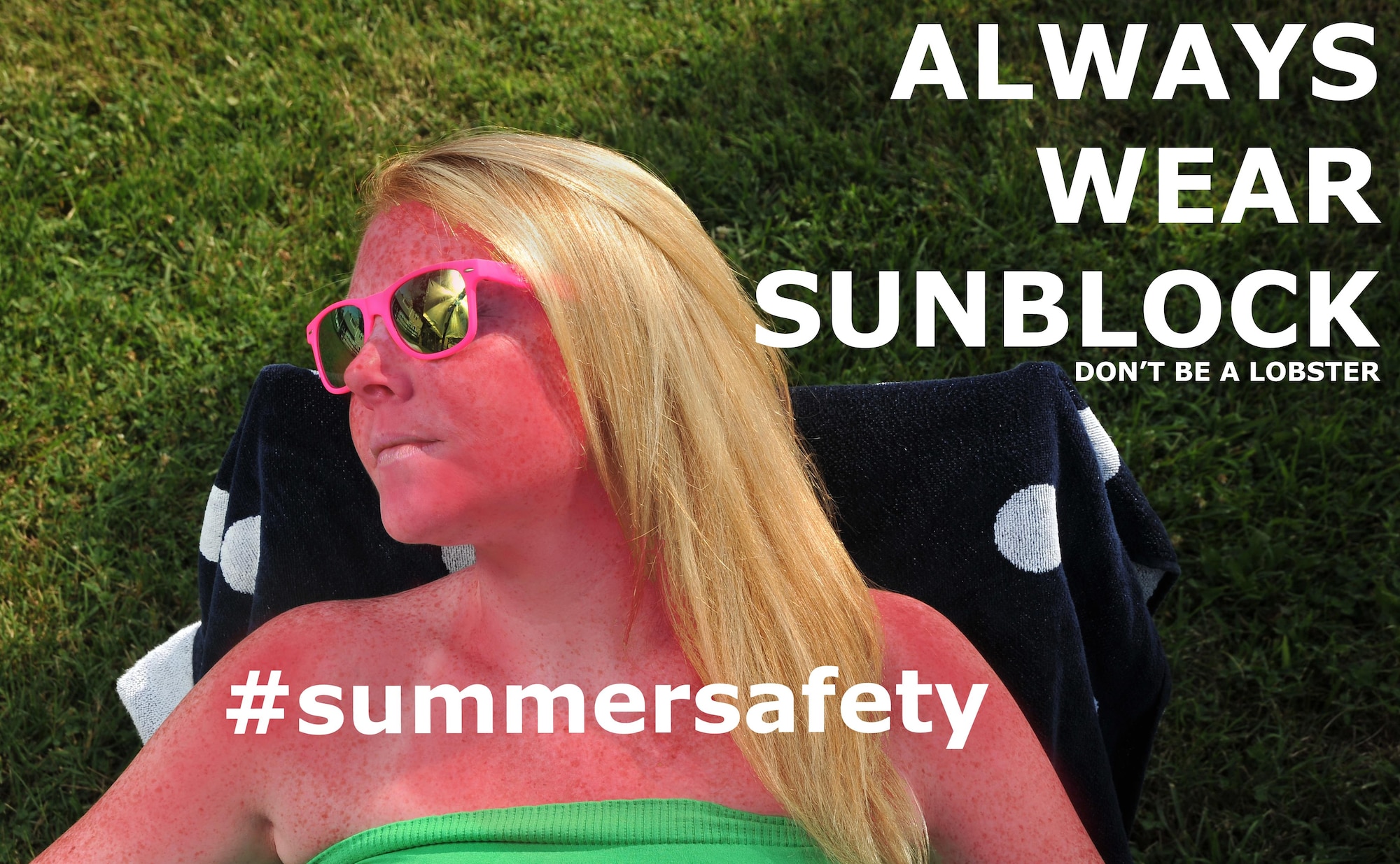 Over exposure to ultraviolet rays penetrate the skin causing manipulation of skin cells which could lead to skin cancer. Sunburns can not only happen on in the summer but winter as well with reflection from the snow, wear sunscreen to mitigate that risk. (U.S. Air Force Illustration/Staff Sgt. Alexandre Montes)