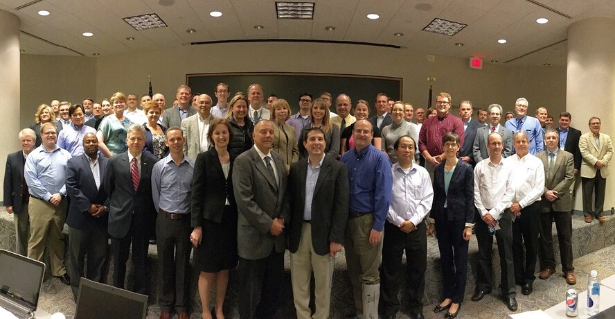 Industry, academic, and government partners join together to kick-off the project, 'Maturation of Advanced Manufacturing for Low Cost sustainment,' April 27, 2016. This Public-Private Partnership model provides unique opportunities to leverage current member investments and to better align the internal research and development activities of industrial, academic, and government partners to a national additive technology roadmap. (Courtesy photo)