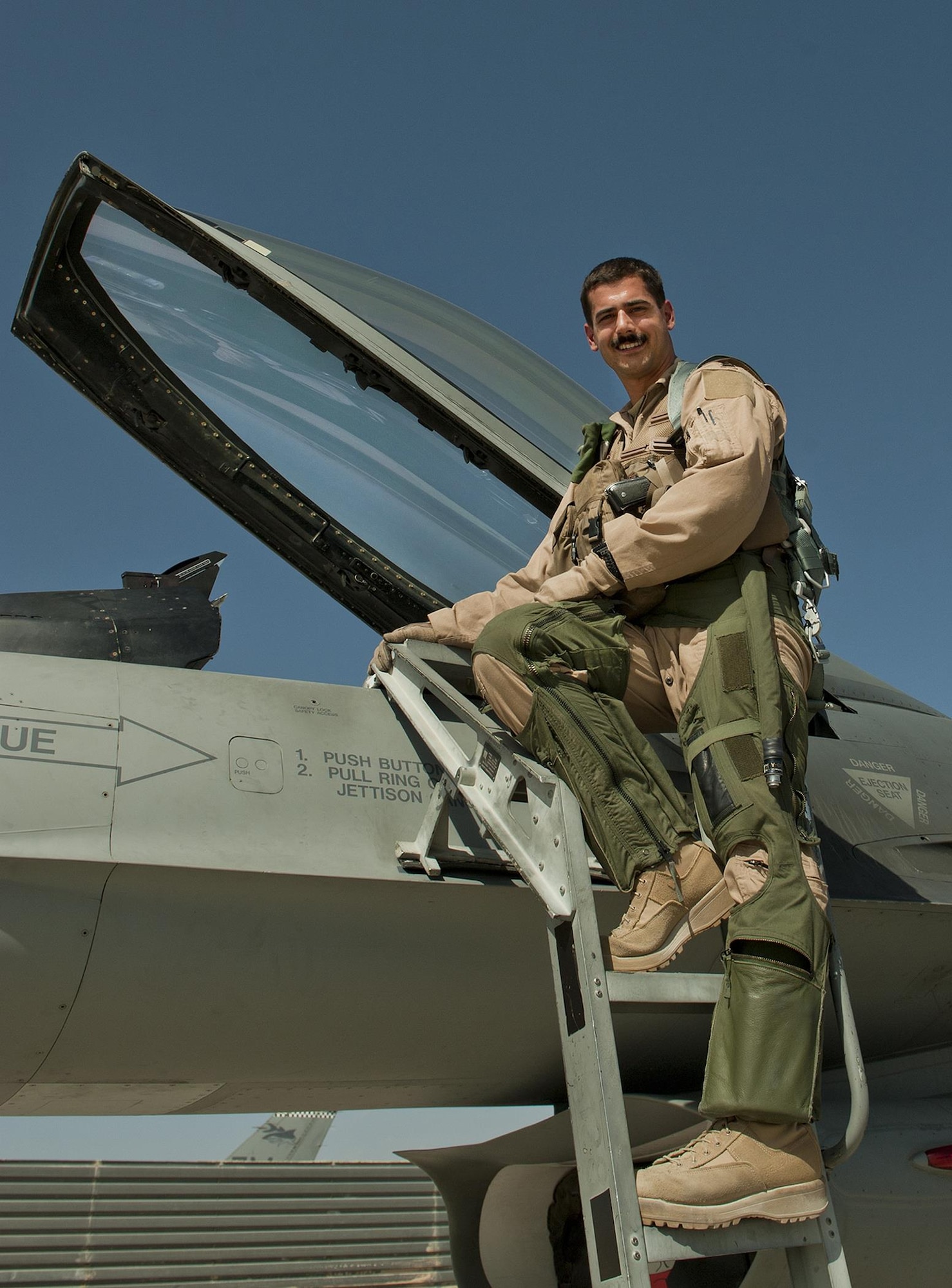 Capt. Whit Collins, 85th Test and Evaluation Squadron flight commander, will assume the role of Thunderbird pilot number 6, the opposing “solo" for the new airshow season.  (Courtesy photo)