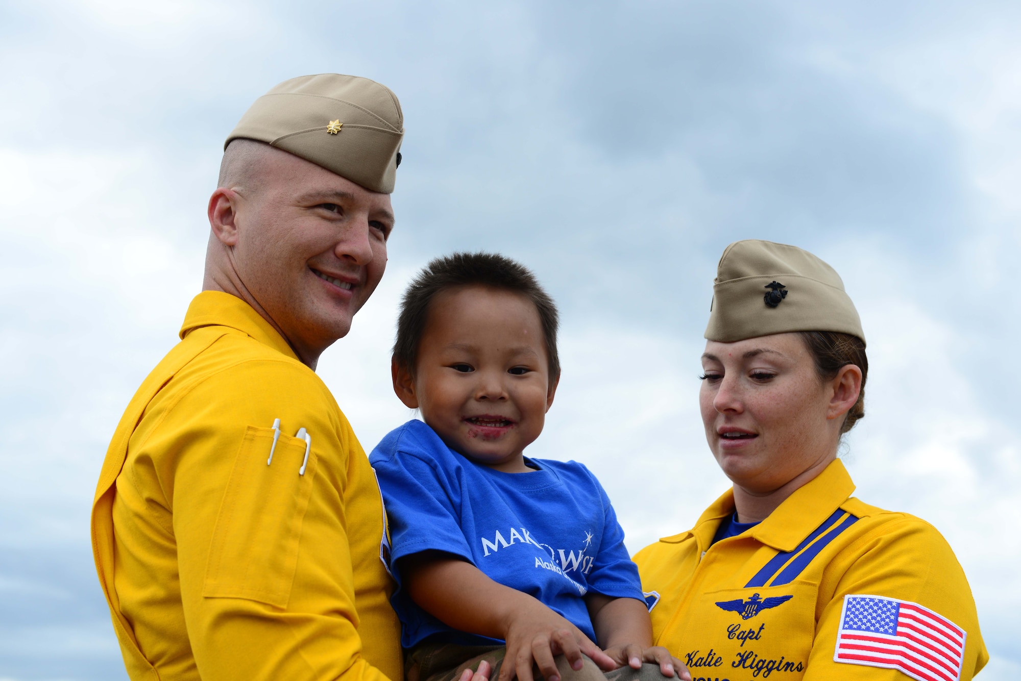 during Arctic Thunder Special Needs and Family Day, July 29, 2016. JBER will open the doors to the public, showcasing more than 40 key performers and ground acts to include the JBER joint forces, U.S. Air Force F-22, and U.S. Navy Blue Angels demonstrations teams. (U.S Air Force photo by Airman 1st Class Javier Alvarez) 