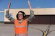 U.S. Air Force Staff Sgt. Lauren Palmer, a 509th Aircraft Maintenance Squadron commander support staff personnel craftsman, marshalls a B-2 Spirit at Whiteman Air Force Base, Mo., May 4, 2016. Palmer was diagnosed with Hodgkin’s lymphoma in October 2014. Now cancer-free, Palmer was given the opportunity to marshall a B-2 and see how aircraft maintainers play a critical role in Whiteman’s deterrence mission. 