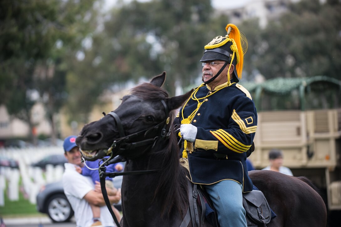 Company H Buffalo Soldiers are honored at a moving Memorial Day Ceremony at the Los Angeles National Cemetery, Los Angeles, Calif., May 30, 2016.