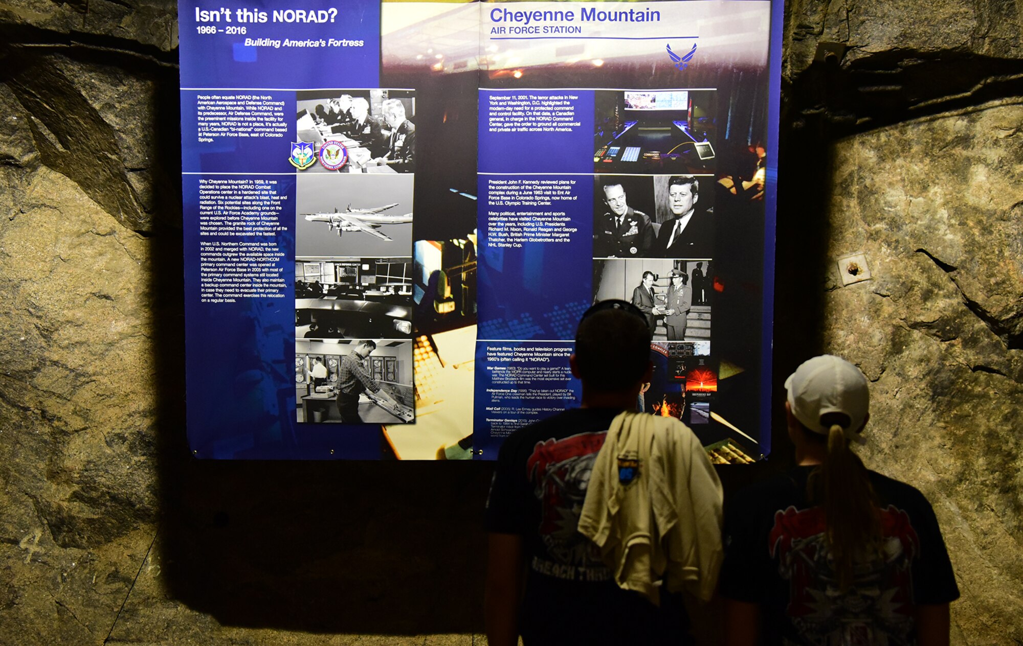 Participants in the Cheyenne Mountain Air Force Station 5k Tunnel Run/Open House had a chance to pause and take in the history of “Americas Fortress” on May 26, 2016. Since its inception during the Cold War through the war on terrorism, Cheyenne Mountain has remained critical to the defense mission providing command and control for the nation since 1966. (U.S. Air Force photo by Staff Sgt. Amber Grimm)