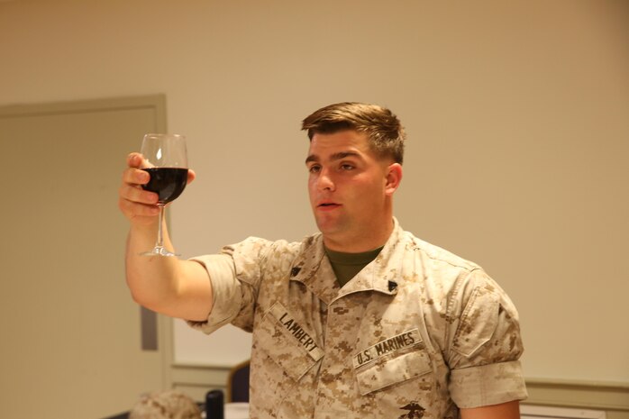 NAVAL SUPPORT FACILITY INDIAN HEAD, Md. – Corporals with Chemical Biological Incident Response Force (CBIRF), U.S. Marine Corps Forces Command (MARFORCOM), graduate from command sponsored Corporals Leadership Course during a ceremony at Naval Support Facility Indian Head, Md., May 27, 2016. The night before, the Marines tested their refined customs and courtesies during a Mess Night with Gunnery Sgt. Amber T. Chavarria, faculty advisor at Staff Noncommissioned Officer Academy, Marine Corps Base Quantico, Va., as the event’s guest of honor. The noncommissioned officers completed the 3 week course curriculum that included sword and guidon manual, land navigation, Marine Corps promotion system for sergeants and below and other small unit leader skills and traits. (Official USMC Photos by Sgt. Santiago G. Colon Jr. and Sgt. Jonathan S. Herrera)
