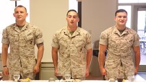 NAVAL SUPPORT FACILITY INDIAN HEAD, Md. – Corporals with Chemical Biological Incident Response Force (CBIRF), U.S. Marine Corps Forces Command (MARFORCOM), graduate from command sponsored Corporals Leadership Course during a ceremony at Naval Support Facility Indian Head, Md., May 27, 2016. The night before, the Marines tested their refined customs and courtesies during a Mess Night with Gunnery Sgt. Amber T. Chavarria, faculty advisor at Staff Noncommissioned Officer Academy, Marine Corps Base Quantico, Va., as the event’s guest of honor. The noncommissioned officers completed the 3 week course curriculum that included sword and guidon manual, land navigation, Marine Corps promotion system for sergeants and below and other small unit leader skills and traits. (Official USMC Photos by Sgt. Santiago G. Colon Jr. and Sgt. Jonathan S. Herrera)