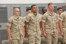 NAVAL SUPPORT FACILITY INDIAN HEAD, Md. – Corporals with Chemical Biological Incident Response Force (CBIRF), U.S. Marine Corps Forces Command (MARFORCOM), graduate from command sponsored Corporals Leadership Course during a ceremony at Naval Support Facility Indian Head, Md., May 27, 2016. The night before, the Marines tested their refined customs and courtesies during a Mess Night with Gunnery Sgt. Amber T. Chavarria, faculty advisor at Staff Noncommissioned Officer Academy, Marine Corps Base Quantico, Va., as the event’s guest of honor. The noncommissioned officers completed the 3 week course curriculum that included sword and guidon manual, land navigation, Marine Corps promotion system for sergeants and below and other small unit leader skills and traits. (Official USMC Photos by Sgt. Santiago G. Colon Jr. and Sgt. Jonathan S. Herrera)