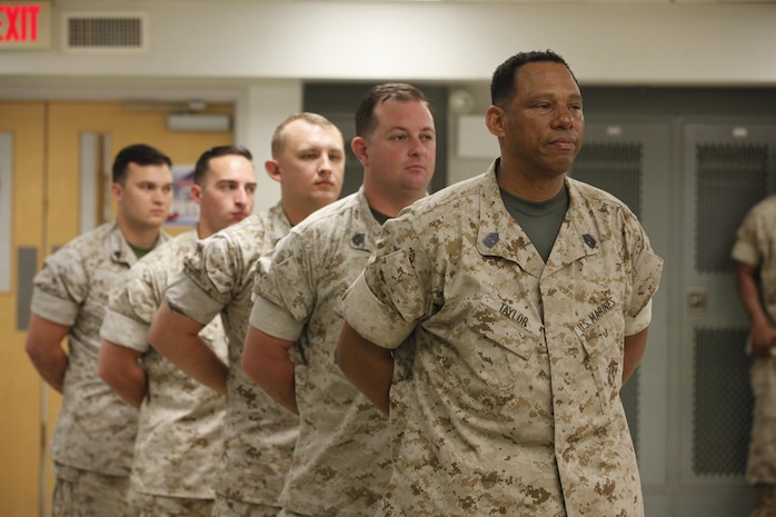 NAVAL SUPPORT FACILITY INDIAN HEAD, Md. – Corporals with Chemical Biological Incident Response Force (CBIRF), U.S. Marine Corps Forces Command (MARFORCOM), graduate from command sponsored Corporals Leadership Course during a ceremony at Naval Support Facility Indian Head, Md., May 27, 2016. The night before, the Marines tested their refined customs and courtesies during a Mess Night with Gunnery Sgt. Amber T. Chavarria, faculty advisor at Staff Noncommissioned Officer Academy, Marine Corps Base Quantico, Va., as the event’s guest of honor. The noncommissioned officers completed the 3 week course curriculum that included sword and guidon manual, land navigation, Marine Corps promotion system for sergeants and below and other small unit leader skills and traits. (Official USMC Photos by Sgt. Santiago G. Colon Jr. and Sgt. Jonathan S. Herrera)