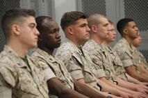 NAVAL SUPPORT FACILITY INDIAN HEAD, Md. – Corporals with Chemical Biological Incident Response Force (CBIRF), U.S. Marine Corps Forces Command (MARFORCOM), graduate from command sponsored Corporals Leadership Course during a ceremony at Naval Support Facility Indian Head, Md., May 27, 2016. The night before, the Marines tested their refined customs and courtesies during a Mess Night with Gunnery Sgt. Amber T. Chavarria, faculty advisor at Staff Noncommissioned Officer Academy, Marine Corps Base Quantico, Va., as the event’s guest of honor. The noncommissioned officers completed the 3 week course curriculum that included sword and guidon manual, land navigation, Marine Corps promotion system for sergeants and below and other small unit leader skills and traits. (Official USMC Photos by Sgt. Santiago G. Colon Jr. and Sgt. Jonathan S. Herrera)