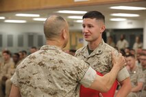 NAVAL SUPPORT FACILITY INDIAN HEAD, Md. – Corporals with Chemical Biological Incident Response Force (CBIRF), U.S. Marine Corps Forces Command (MARFORCOM), graduate from command sponsored Corporals Leadership Course during a ceremony at Naval Support Facility Indian Head, Md., May 27, 2016. The night before, the Marines tested their refined customs and courtesies during a Mess Night with Gunnery Sgt. Amber T. Chavarria, faculty advisor at Staff Noncommissioned Officer Academy, Marine Corps Base Quantico, Va., as the event’s guest of honor. The noncommissioned officers completed the 3 week course curriculum that included sword and guidon manual, land navigation, Marine Corps promotion system for sergeants and below and other small unit leader skills and traits. (Official USMC Photos by Sgt. Santiago G. Colon Jr. and Sgt. Jonathan S. Herrera)