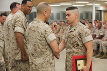 NAVAL SUPPORT FACILITY INDIAN HEAD, Md. – Corporals with Chemical Biological Incident Response Force (CBIRF), U.S. Marine Corps Forces Command (MARFORCOM), graduate from command sponsored Corporals Leadership Course during a ceremony at Naval Support Facility Indian Head, Md., May 27, 2016. The night before, the Marines tested their refined customs and courtesies during a Mess Night with Gunnery Sgt. Amber T. Chavarria, faculty advisor at Staff Noncommissioned Officer Academy, Marine Corps Base Quantico, Va., as the event’s guest of honor. The noncommissioned officers completed the 3 week course curriculum that included sword and guidon manual, land navigation, Marine Corps promotion system for sergeants and below and other small unit leader skills and traits. (Official USMC Photos by Sgt. Santiago G. Colon Jr. and Sgt. Jonathan S. Herrera)