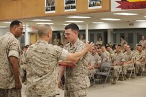 NAVAL SUPPORT FACILITY INDIAN HEAD, Md. – Corporals with Chemical Biological Incident Response Force (CBIRF), U.S. Marine Corps Forces Command (MARFORCOM), graduate from command sponsored Corporals Leadership Course during a ceremony at Naval Support Facility Indian Head, Md., May 27, 2016. The night before, the Marines tested their refined customs and courtesies during a Mess Night with Gunnery Sgt. Amber T. Chavarria, faculty advisor at Staff Noncommissioned Officer Academy, Marine Corps Base Quantico, Va., as the event’s guest of honor. The noncommissioned officers completed the 3 week course curriculum that included sword and guidon manual, land navigation, Marine Corps promotion system for sergeants and below and other small unit leader skills and traits. (Official USMC Photos by Sgt. Santiago G. Colon Jr. and Sgt. Jonathan S. Herrera)