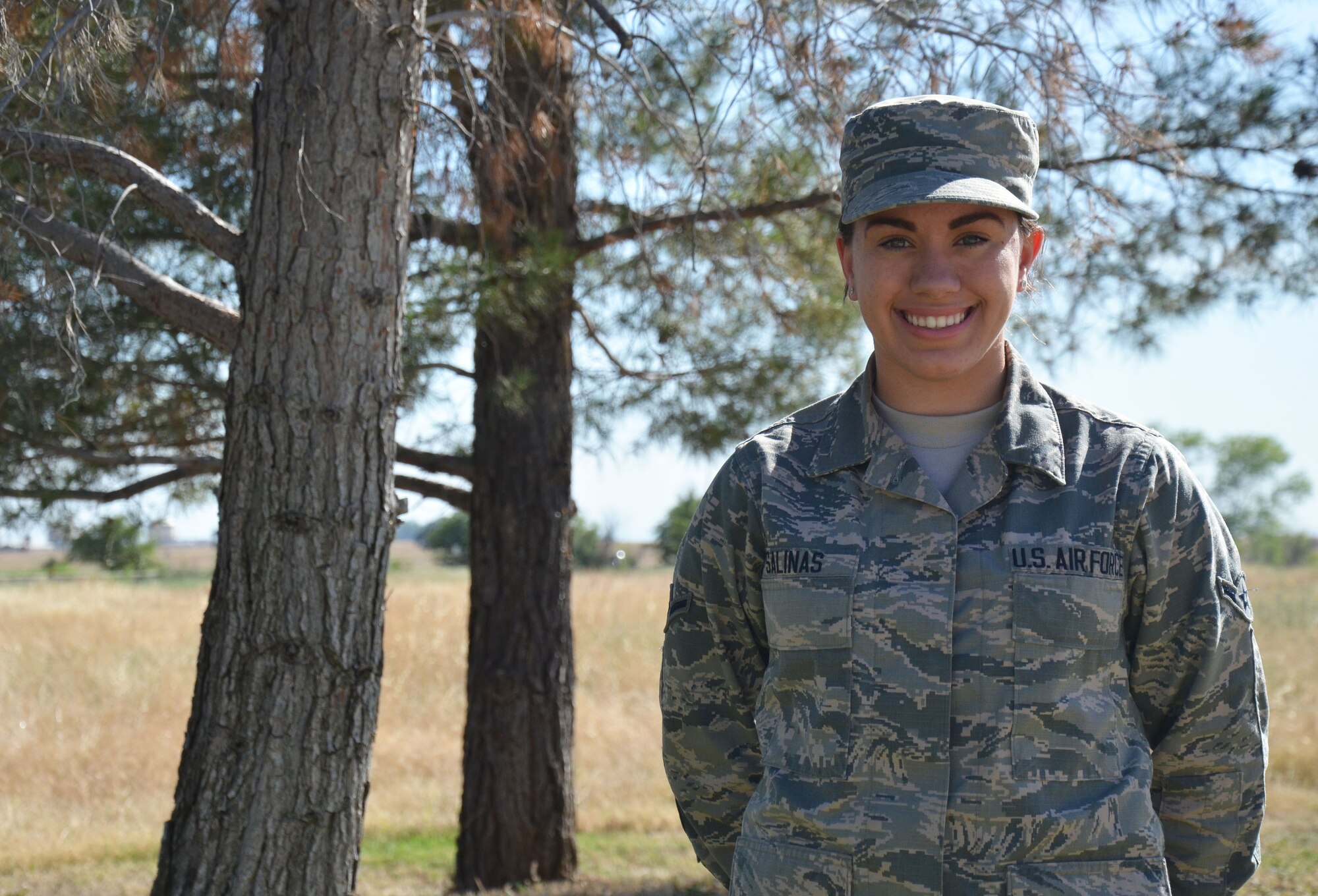 Airman Alicia Salinas, 9th Aerospace Medicine Squadron Public Health technician, poses for a photo June 1, 2016, at Beale Air Force Base, California. (U.S. Air Force photo by Airman Tommy Wilbourn)