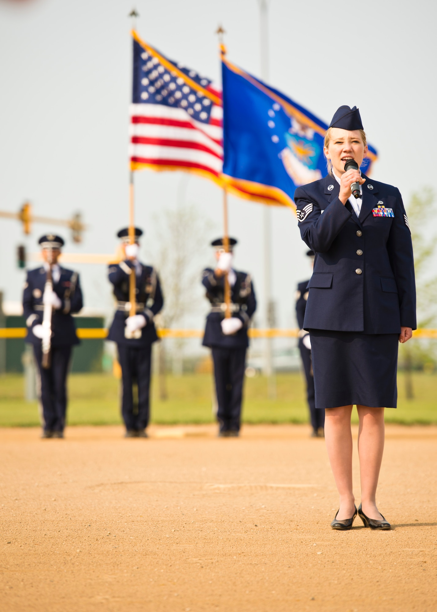 Team Minot faced-off against Team Grand Forks in the 2nd annual Wingman Week softball tournament in Devil’s Lake, N.D., May 20, 2016. Wingman week is intended to help Airmen recharge and to reframe the Wingman concept. Grand Forks won the final game, becoming this year’s softball tournament champions. (U.S. Air Force photo/Airman 1st Class J.T. Armstrong) 