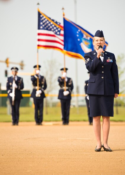 Team Minot faced-off against Team Grand Forks in the 2nd annual Wingman Week softball tournament in Devil’s Lake, N.D., May 20, 2016. Wingman week is intended to help Airmen recharge and to reframe the Wingman concept. Grand Forks won the final game, becoming this year’s softball tournament champions. (U.S. Air Force photo/Airman 1st Class J.T. Armstrong) 