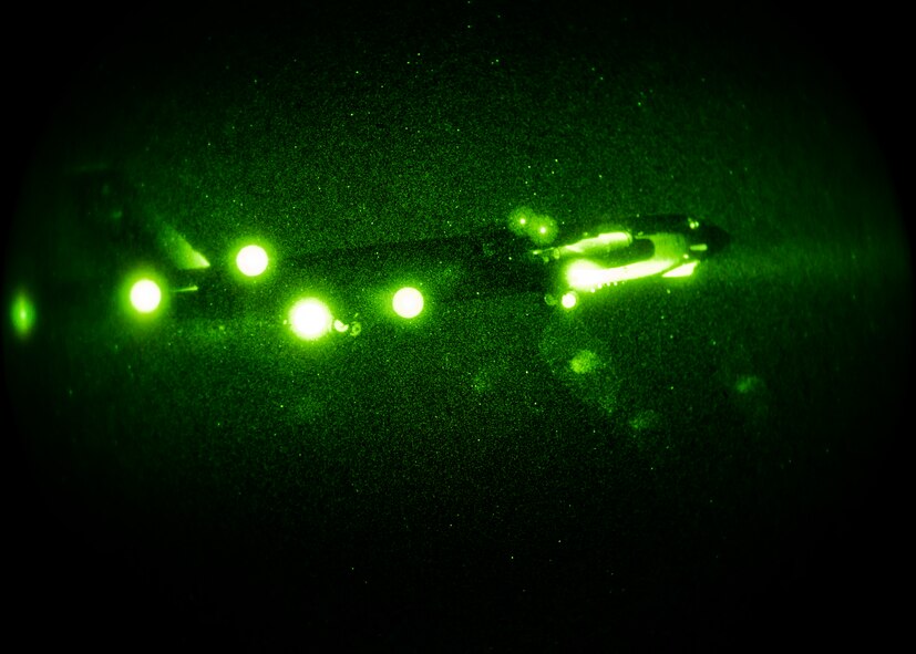 A B-52H Stratofortress takes off from Minot Air Force Base, N.D., May 2, 2016 for Royal Air Force Fairford, United Kingdom. Training with allied nations and organizations contributes to enhanced resiliency and interoperability and enables us to build enduring relationships necessary to confront the broad range of global challenges. (U.S. Air Force photo/Airman 1st Class J.T. Armstrong)