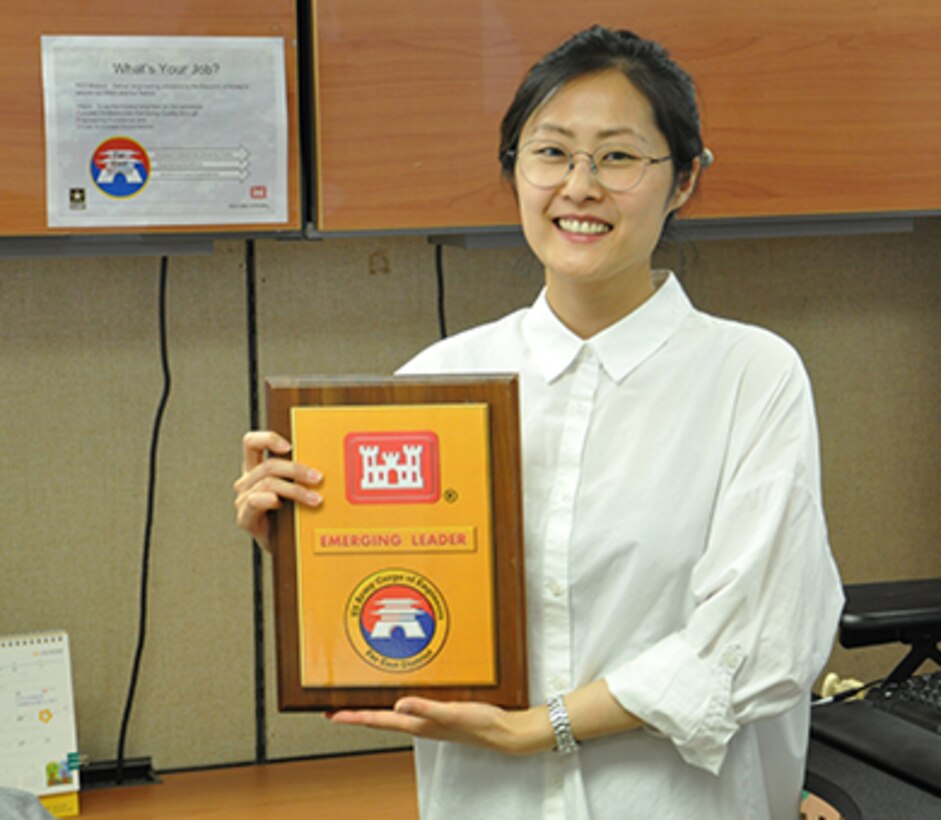 Ka Young Shim, an Architect in Engineering Division’s Design Branch, was recently selected as the Far East District’s “Emerging Leader.” The emerging leader program is a U.S. Army Corps of Engineers initiative geared to develop employees’ leadership skills and future development. 