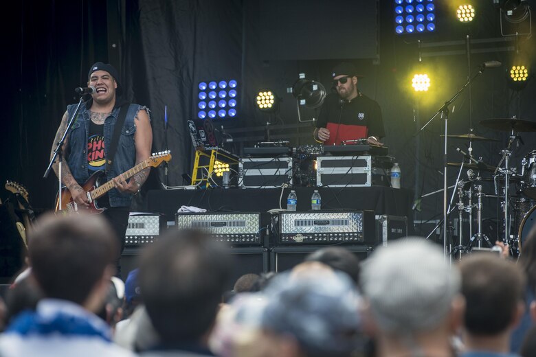 Sublime with Rome performs during the 28th Annual American Day which saw more than 80,000 attendees and showcased the prefecture’s bilateral partnership among U.S. military and Japanese residents in Misawa City, Japan, June 5, 2016. Events like these are important as they afford Misawa neighbors, American and Japanese alike, opportunities to interact in a relaxed environment specifically planned for building friendships. (U.S. Air Force photo by Staff Sgt. Benjamin W. Stratton)