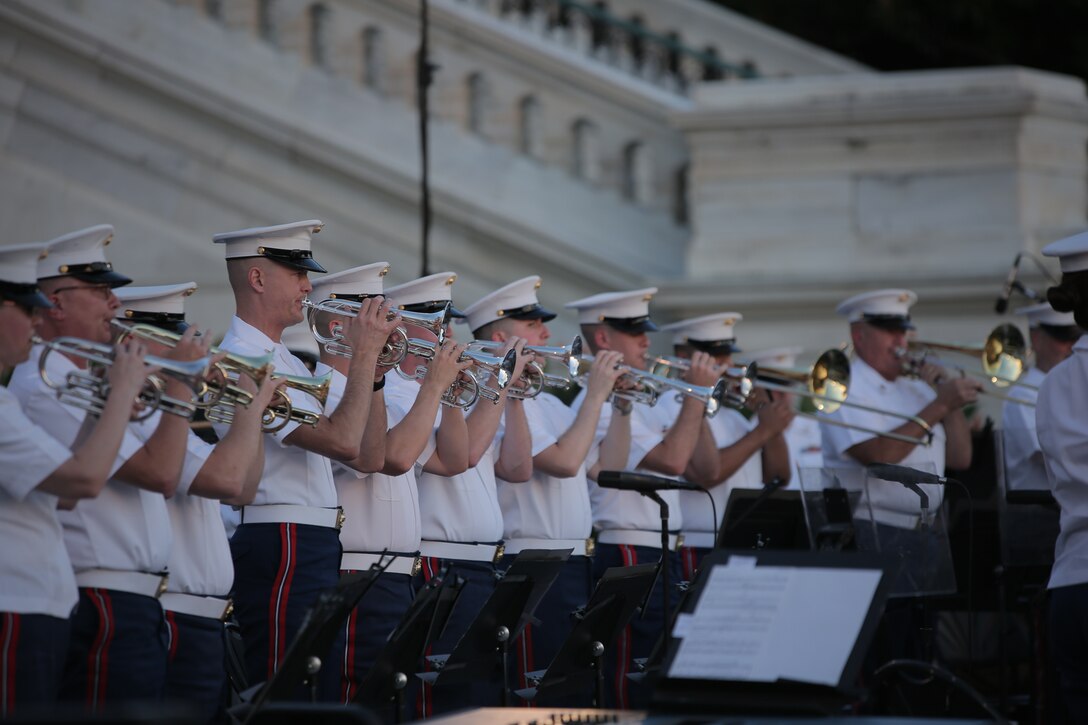 On July 22, 2015, the Marine Band performed a Summer Fare concert at the U.S. Capitol. (U.S. Marine Corps photo by Master Sgt. Kristin duBois/released)