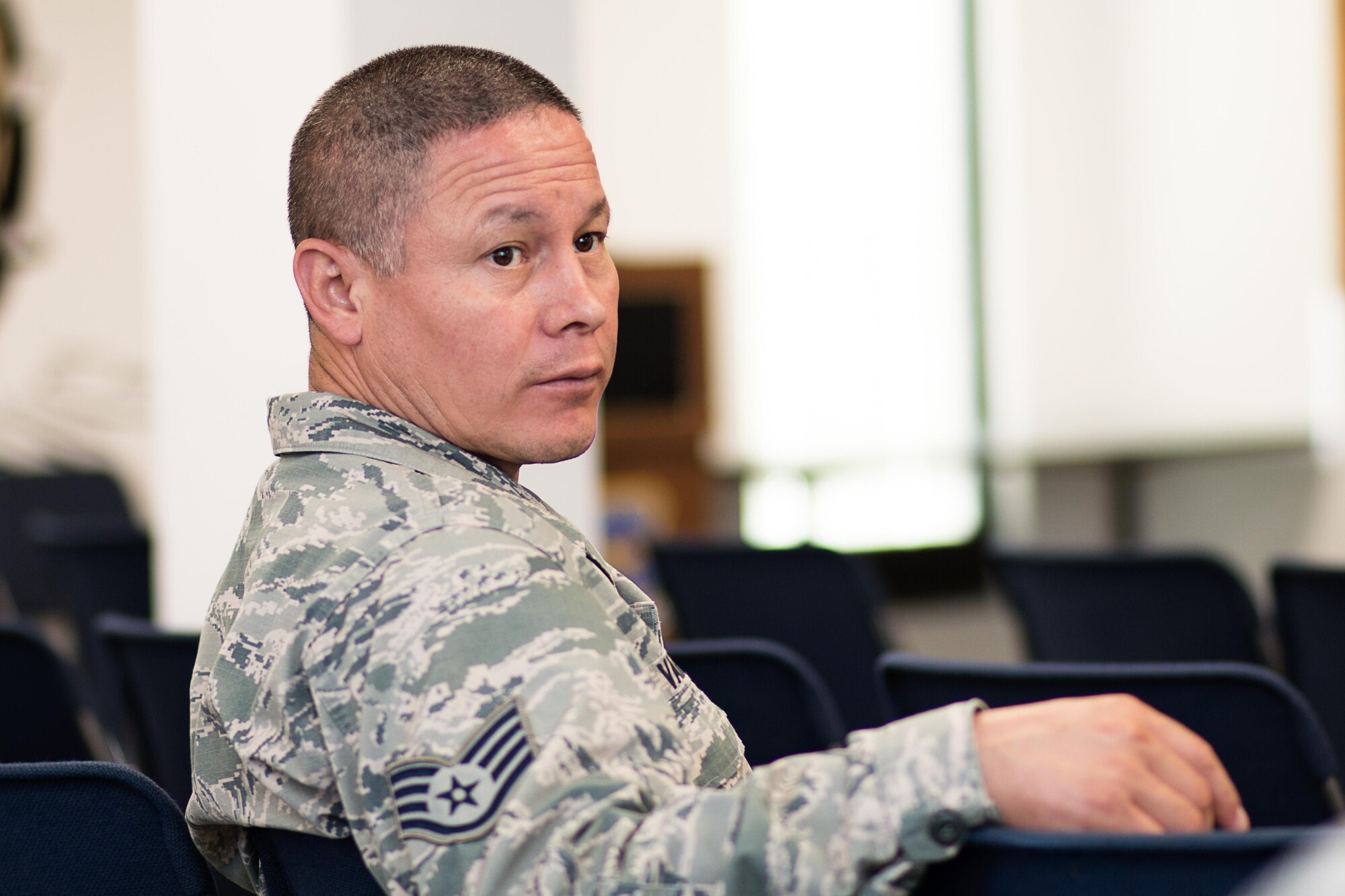 Airmen from across the 301st Fighter Wing participate in an Airmen Panel here June 5. Wing senior leadership offered candid discussions and addressed topics ranging from network issues to funding, along with future legislative matters that will affect airmen across the wing. (U.S. Air Force photo/Master Sgt. Joshua Woods)