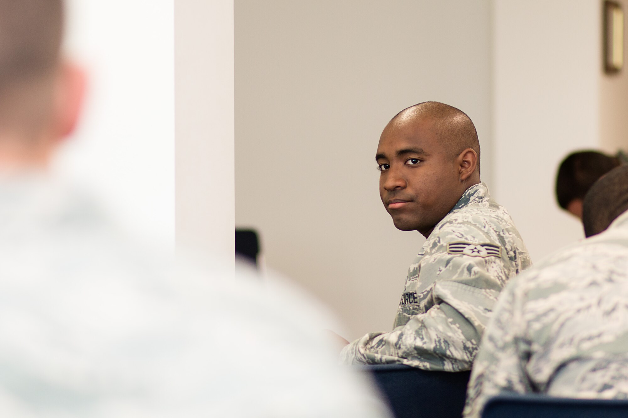 Airmen from across the 301st Fighter Wing participate in an Airmen Panel here June 5. Wing senior leadership offered candid discussions and addressed topics ranging from network issues to funding, along with future legislative matters that will affect airmen across the wing. (U.S. Air Force photo/Master Sgt. Joshua Woods)