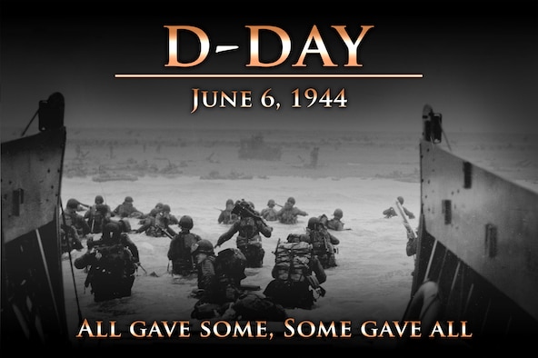 Team Schriever honors the D-Day heroes of the Allied invasion of Normandy during World War II June 6, 1944. (U.S. Air Force Photo Illustration/Dennis Rogers)
