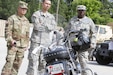 U.S. Army Reserve Soldiers from the 200th Military Police Command attend a motorcyle safety class during the unit's annual safety stand-down training June 4 at Fort Meade, Md. (U.S. Army photo by Sgt. Ida Irby) 