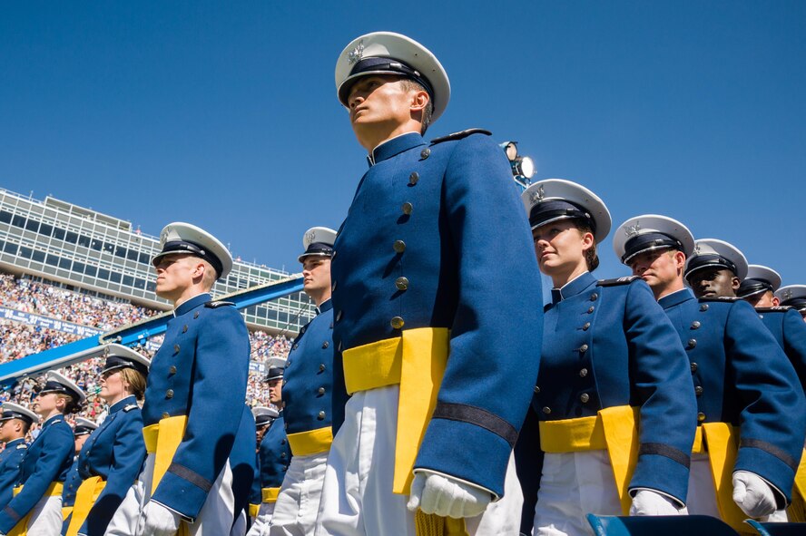 More than 800 newly-minted second lieutenants graduated June 2, 2016, from the U.S. Air Force Academy. (U.S. Air Force photo/Liz Copan)