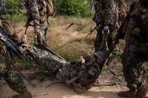 U.S. Marines with 1st Battalion, 1st Marine Regiment, conduct platoon live fire at Shoalwater Bay, Queensland, Australia, May 22, 2016. The platoon-level live fire and maneuver was part of Exercise Southern Jackaroo, a combined training opportunity during Marine Rotational Force – Darwin (MRF-D). MRF-D is a six-month deployment of Marines into Darwin, Australia, where they will conduct exercises and train with the Australian Defence Forces, strengthening the U.S.-Australia alliance.