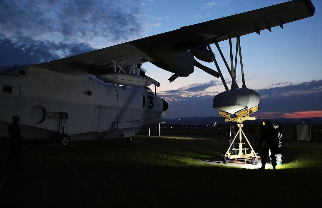 U.S. Marines from 3rd Marine Division, Chemical, Biological, Radiological and Nuclear defense platoon, Headquarters Battalion, III Marine Expeditionary Force, test for chemical hazards at a simulated airplane crash site during exercise Habu Sentinel 16 at Marine Corps Air Station Iwakuni, Japan, June 3, 2016. As the annual capstone exercise for the division’s response element, this event encompasses multiple objectives specific to CBRN response and validates unit standard operating procedures in an unfamiliar training environment. (U.S. Marine Corps photo by Sgt. Jessica Quezada/Released)