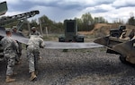 Troops of the New York Army National Guard’s 204th Engineer Detachment (Quarry) remove a failing conveyor belt from a quarry machine called a “crusher” here on May 14, 2016. Operating the crusher, which can turn large rocks into various grades of construction material, is the detachment’s main mission. Soldiers of the detachment, which is based in Binghamton, N.Y., worked for about 10 hours on May 14 to fix several mechanical shortfalls and ensure the crusher is operational for the detachment’s annual training in July.