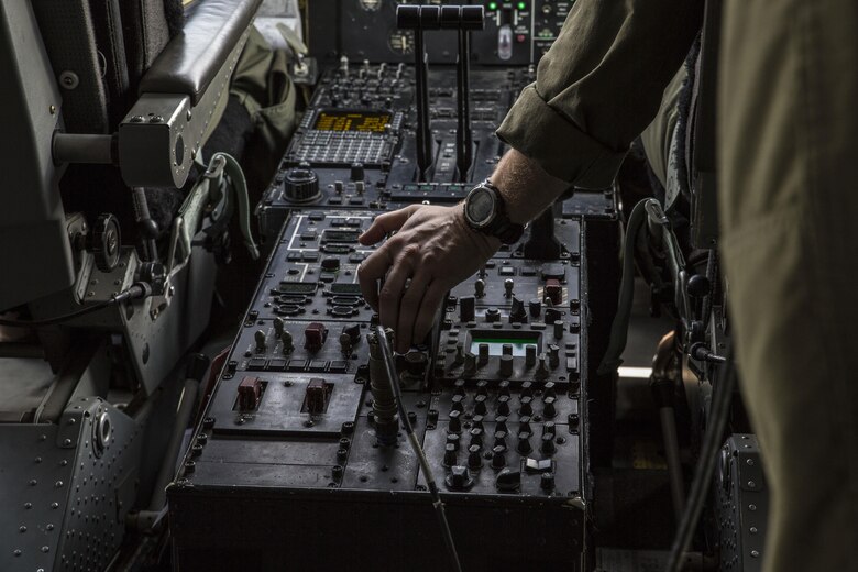 Marines with Marine Aerial Refueler Transport Squadron, stationed aboard Marine Corps Air Station Iwakuni, Japan, arrived at Joint Base Elmendorf-Richardson, Alaska, May 23, 2016, in support of Exercise Kodiak Mace. Exercise Kodiak Mace is an annual exercise designed to enhance cohesion between the U.S. Marine Corps, Army, Air Force and Japan Air Self-Defense Force through bilateral combat training. (U.S. Marine Corps photos by Cpl. Cory Schubert/Released)
