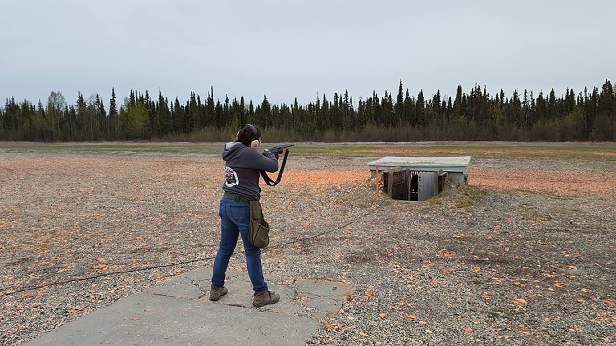 Introduction to skeet and trap is one of the first classes offered by the Outdoor Adventure Program as part of the Women in the Wilderness program. The program is designed by female instructors to encourage women to explore Alaska. (Courtesy photo)