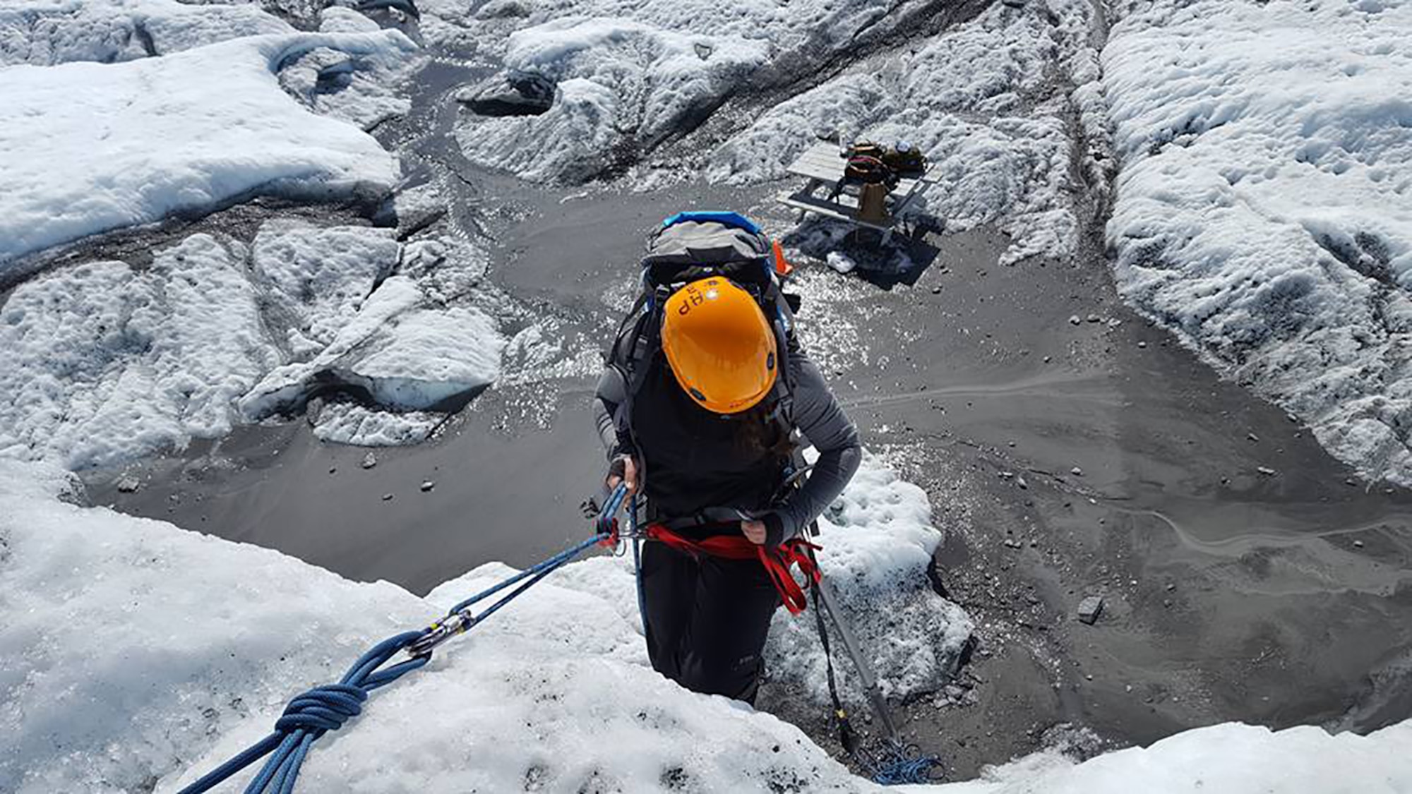 A glacier ice climb is one of the trips offered by the Outdoor Adventure Program as part of the Women in the Wilderness program. The trips and classes offered can help women feel more confident in their skills outdoors. (Courtesy photo)