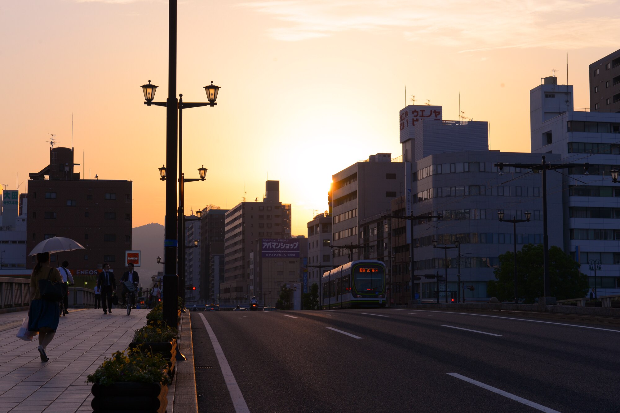 The sun sets on Hiroshima, Japan, May 31, 2016. Hiroshima’s population has swelled more than three times in the 71 years since the end of World War II. (U.S. Air Force photo by Airman 1st Class Elizabeth Baker/Released)