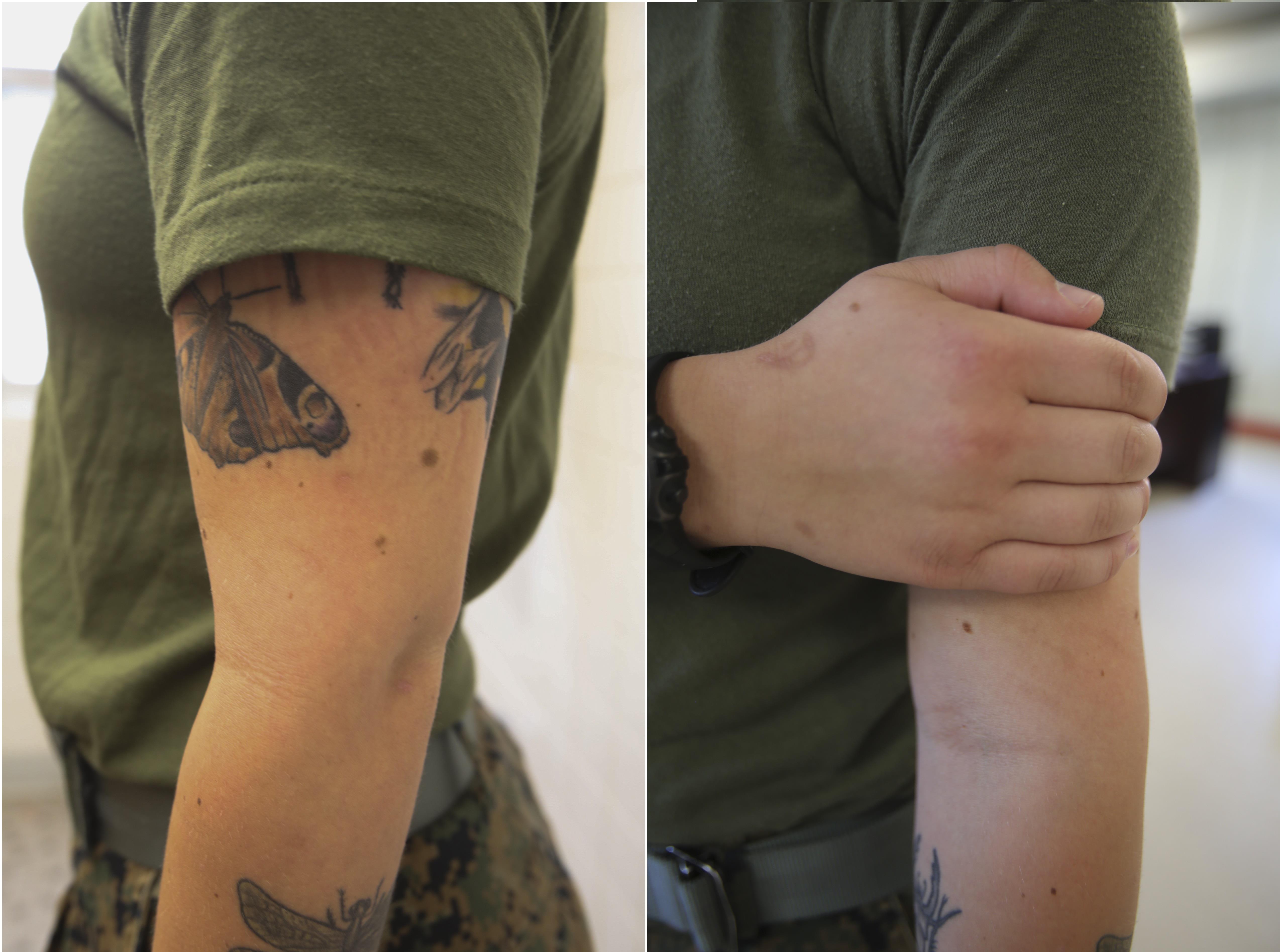 Right to bare arms Marine Corps new tattoo policy > II Marine