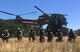 The 926th Security Forces Squadron’s Quick Reaction Force clears an area in a simulated hostile environment as part of joint force training with the U.S. Army and U.S. Navy SEALs at Fort Hunter Liggett, California. The QRF is a team of part-time reservists that trains for contingencies and responds to short-notice taskings. (courtesy photo)