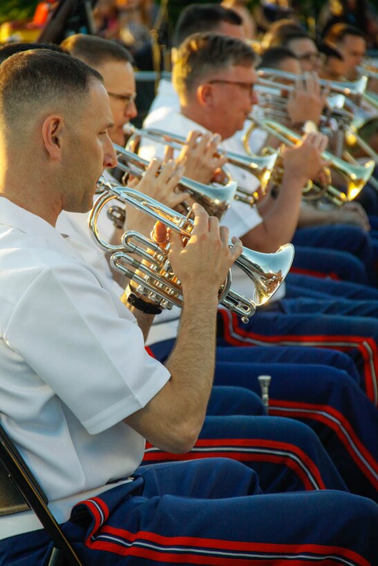 On June 8, 2016, the Marine Band performed a concert at the U.S. Capitol featuring works by Sousa, Copland, and more. (U.S. Marine Corps photo by Staff Sgt. Rachel Ghadiali/released)
