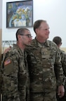 Maj. Gen. Duane A. Gamble, commander of the 21st Theater Sustainment Command, visits with enlisted Army Reserve soldiers with the 364th Expeditionary Sustainment Command  during Anakonda 2016, in Warsaw, Poland, June 9. Anakonda 2016 is one of U.S. Army Europe's premier multinational training events, which features 24 nations and seeks to train, exercise and integrate Polish national command and force structures into an allied, joint, multinational environment. (U.S. Army photo by Sgt. Kayla F. Benson, 96th Sustainment Brigade)