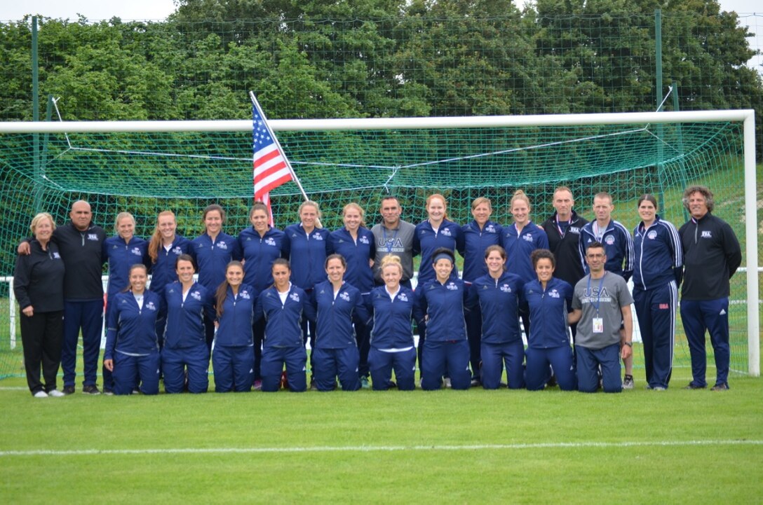 2016 U.S. Armed Forces Women's Soccer Team.  USA competed in the Conseil International du Sport Militaire (CISM) World Football Cup hosted in Rennes, France from 24 May to 5 June.