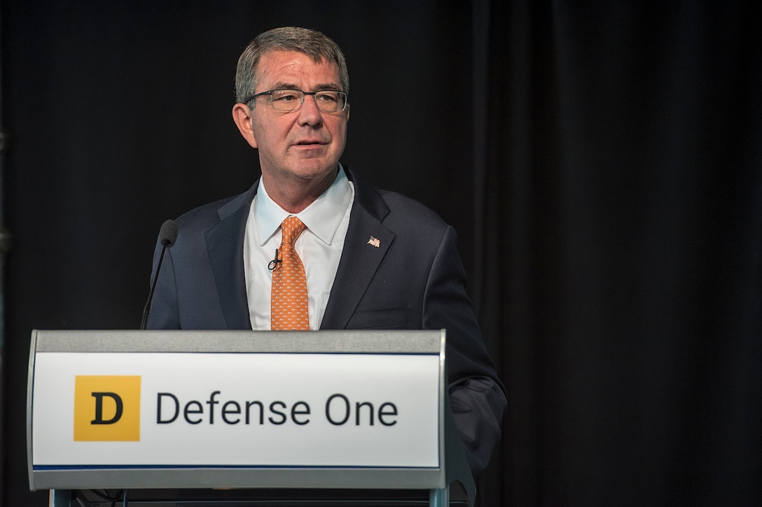 Defense Secretary Ash Carter speaks at the Defense One Tech Summit in Washington D.C., June 10, 2016. DoD photo by Staff Sgt. Brigitte N. Brantley