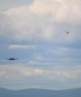 A pair of U.S. Air Force A-10 Thunderbolt II twin-engine, ground-attack aircraft assigned to the 354th Fighter Squadron (FS) out of Davis-Monthan Air Force Base, Ariz., depart from Eielson Air Force Base, Alaska, June 7, 2016, to fly toward the Joint Pacific Alaska Range Complex during RED FLAG-Alaska 16-2. U.S. and partner nation forces like the 354 FS "Bulldogs" use this Pacific Air Forces commander-directed field training exercise to sharpen their combat skills by flying simulated combat sorties in a realistic threat environment inside the more than 67,000 square mile Joint Pacific Alaska Range Complex, the largest instrumented air, ground and electronic combat training range in the world. (U.S. Air Force photo by Master Sgt. Karen J. Tomasik/Released)