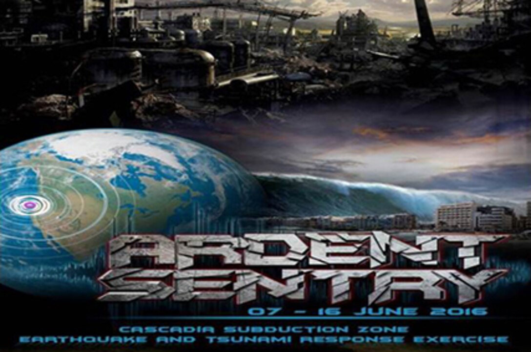 ARDENT SENTRY is the annual major U.S. Northern Command exercise program. This year's exercise features a 9.0 earthquake occurring 60 miles off the Oregon coast creating a complete rupture of the Cascadia Subduction Zone and creating a Tsunami with wave heights 20 to 80 feet.