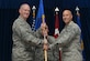 U.S. Air Force Lt. Col. Timothy Meerstein, 39th Communications Squadron incoming commander, receives command from U.S. Air Force Col. John Walker, 39th Air Base Wing commander, during a change of command ceremony June 14, 2016, at Incirlik Air Base, Turkey. Prior to taking command, Meerstein served as the chief of the operations division, communications and information directorate, Headquarters Air Force Special Operations Command, Hurlburt Field, Florida. (U.S. Air Force photo by Senior Airman John Nieves Camacho/Released)