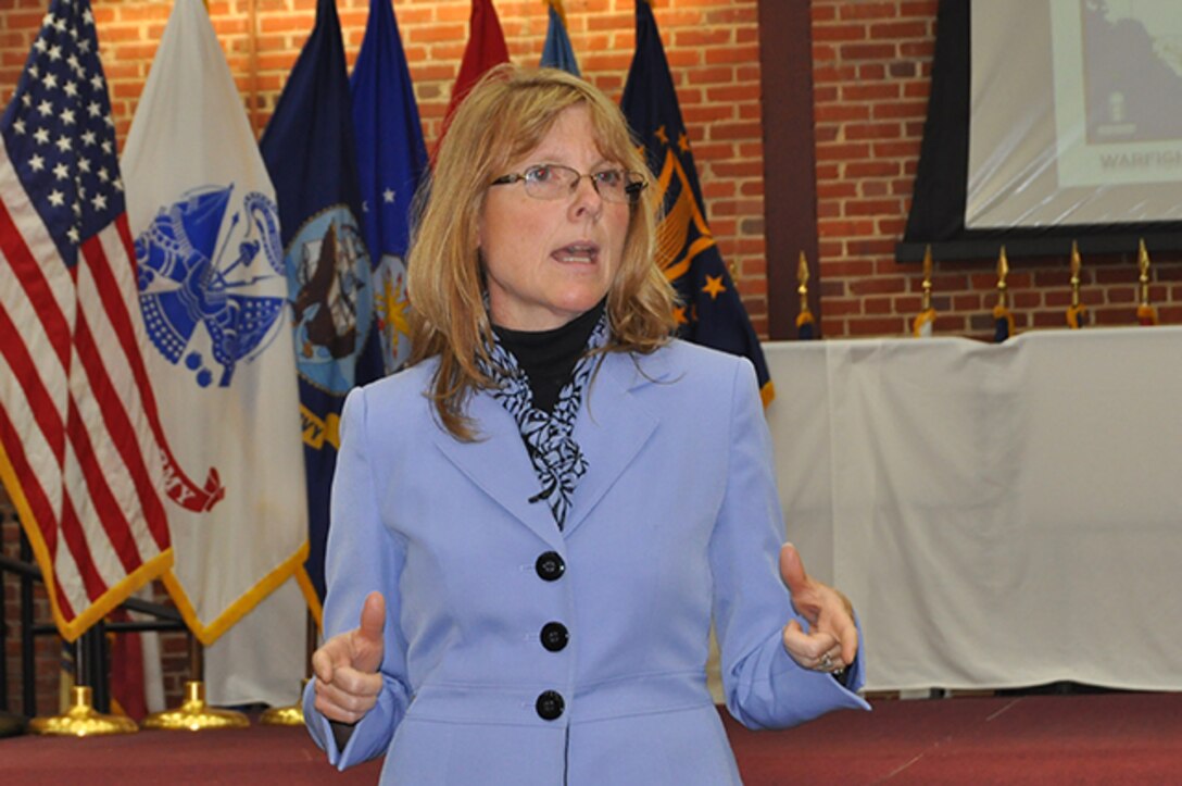 Defense Logistics Agency’s Director of Information Operations (J6) and Chief Information Officer Kathy Cutler hosted an "Ask the CIO" Town Hall, June 8, 2016, in the Lotts Conference Center on Defense Supply Center Richmond, Virginia, to provide DLA Aviation employees with insight on the agency’s current and upcoming information technology initiatives.