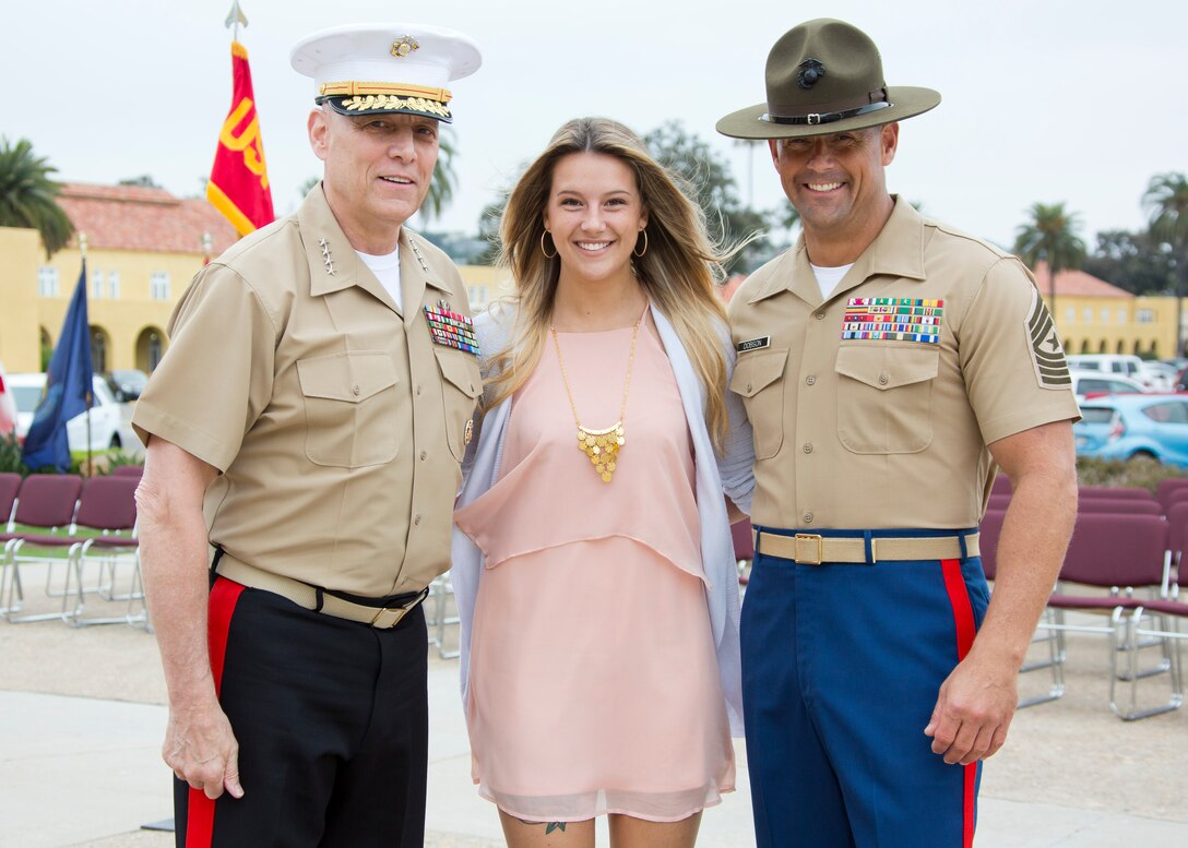 The Assistant Commandant of the Marine Corps, Gen. John M. Paxton Jr., attends the Basic Marine Graduation Ceremony as the parade reviewing officer on Marine Corps Recruit Depot, San Diego, Calif., June 10, 2016. (U.S. Marine Corps photo by Sgt. Tia Dufour/Released)