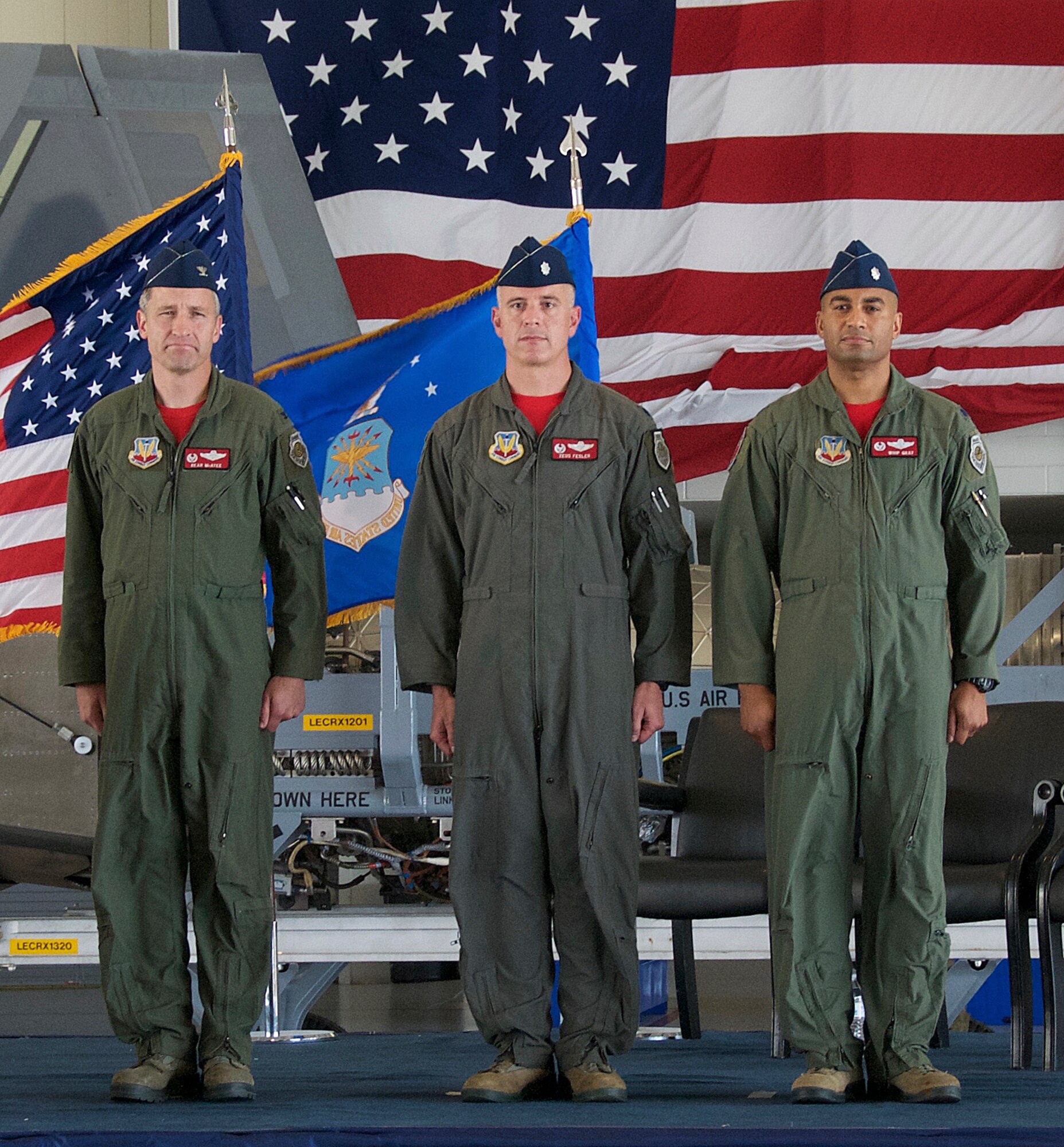 The 192nd Fighter Wing held a change of command ceremony for the 192nd FW Operations Group, here on June 12, 2016.  Lt. Col. Darren P. Gray assumed command of the 192nd Operations Group from Lt. Col. D. Micah Fesler, who was selected for a National Security Fellowship at Harvard in Boston, Mass. (U.S. Air National Guard photo by Master Sgt. C. Claudio)
