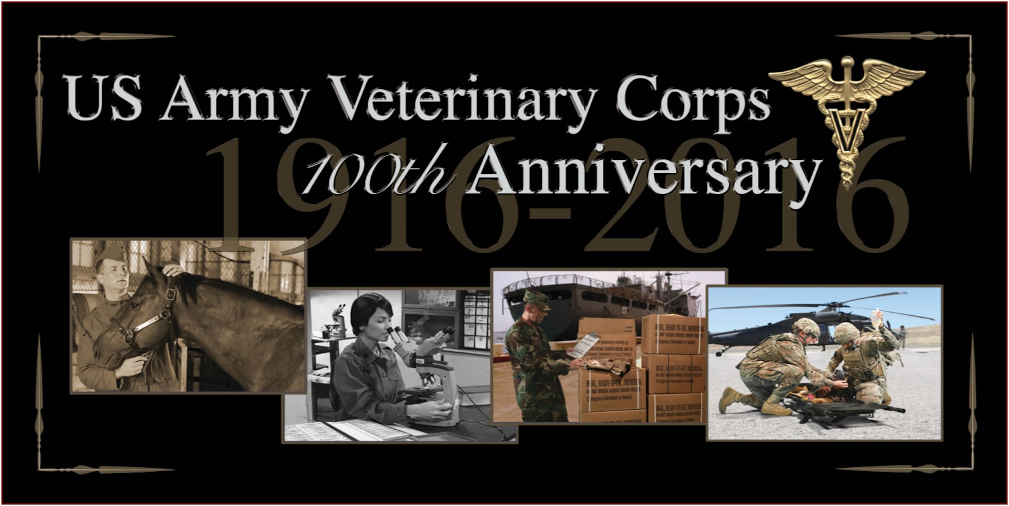 Veterinarians from 18 countries gathered in Garmisch, Germany, for the International Military Veterinary Medical Symposium and U.S. Army Veterinary Corps 100th anniversary celebration, June 4-8, 2016. The anniversary celebration honored the advancements in the career since the need for veterinary expertise in the U.S. military was first recognized in 1776. (Photo courtesy of the Army Medical Department Center of History and Heritage)