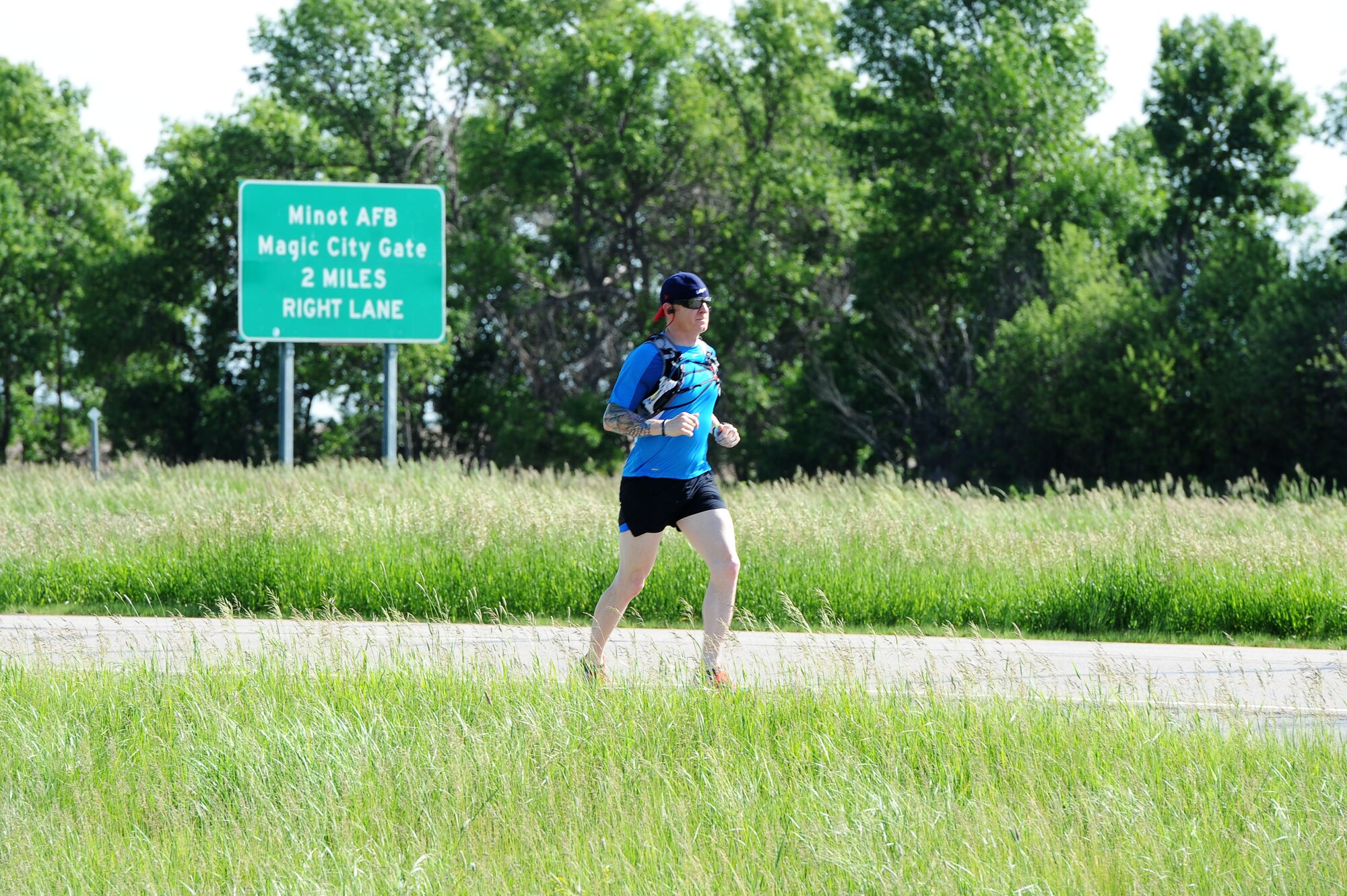 The annual North Dakota event, which began in 1985, raises awareness and funds for Special Olympics North Dakota and the State Summer Games. Over 30 Airmen from Minot Air Force Base participated in the event this year. (U.S. Air Force photos/Senior Airman Kristoffer Kaubisch)